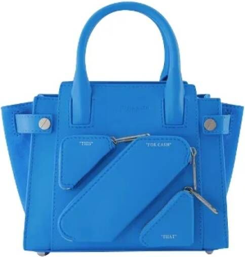 Off White Leather handbags Blauw Dames