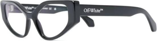 Off White Zwart Blauw Blok Optische Stijl 24 Black Unisex