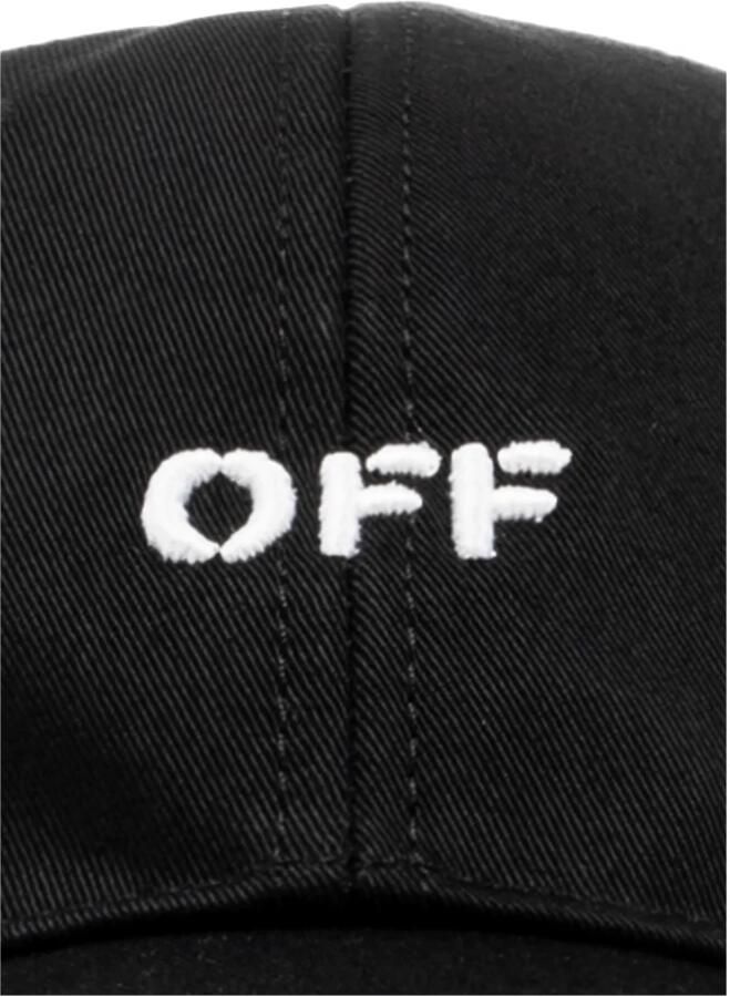 Off White Baseball Cap met Logo in Off-White Canvas Black Heren - Foto 2