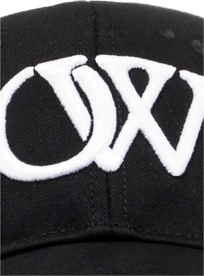 Off-White Pet met geborduurd logo Zwart