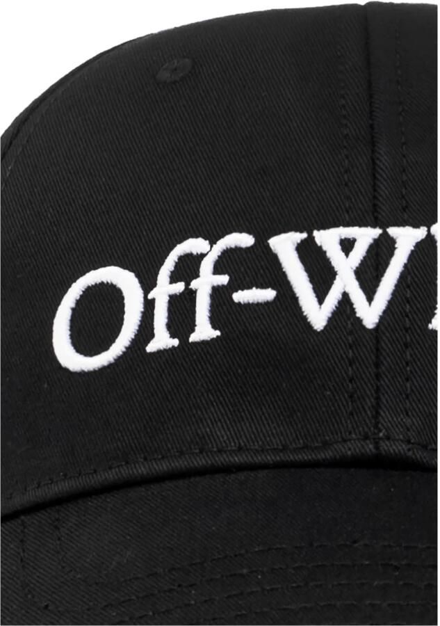 Off White Klassieke Bookish Dril Baseball Cap Black Heren - Foto 2