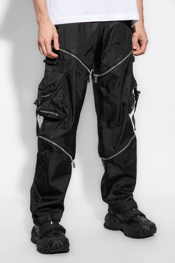 Off White Zwarte losse jeans met verstelbare taille en meerdere zakken Black Heren - Foto 3