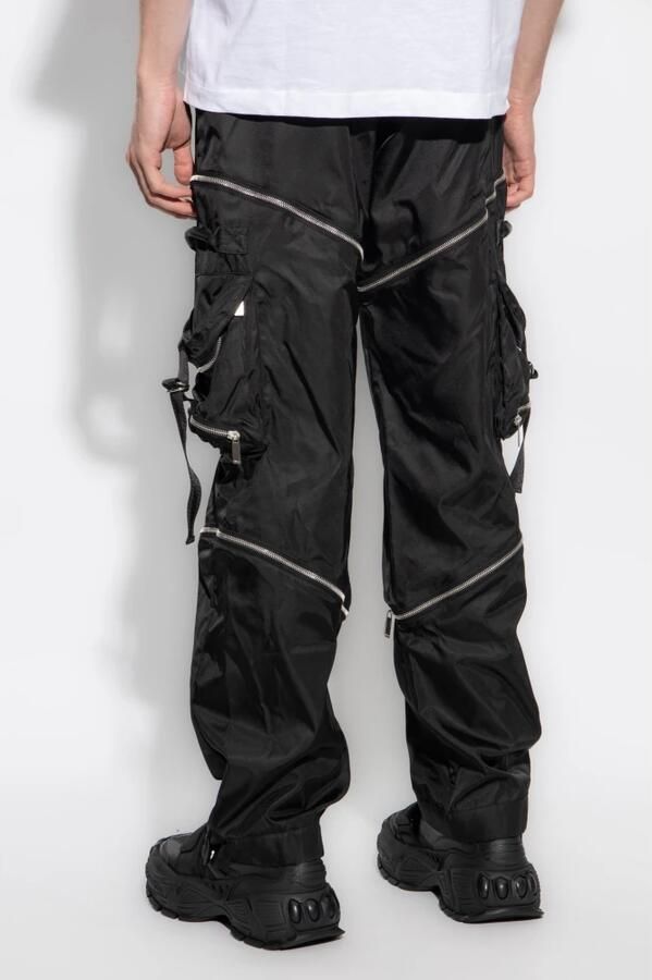 Off White Zwarte losse jeans met verstelbare taille en meerdere zakken Black Heren - Foto 4