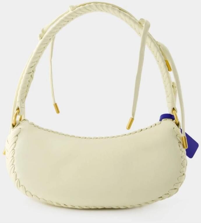 Off-White Shoppers Edge Weaving Shoulder Bag Leather Beige in beige - Foto 4