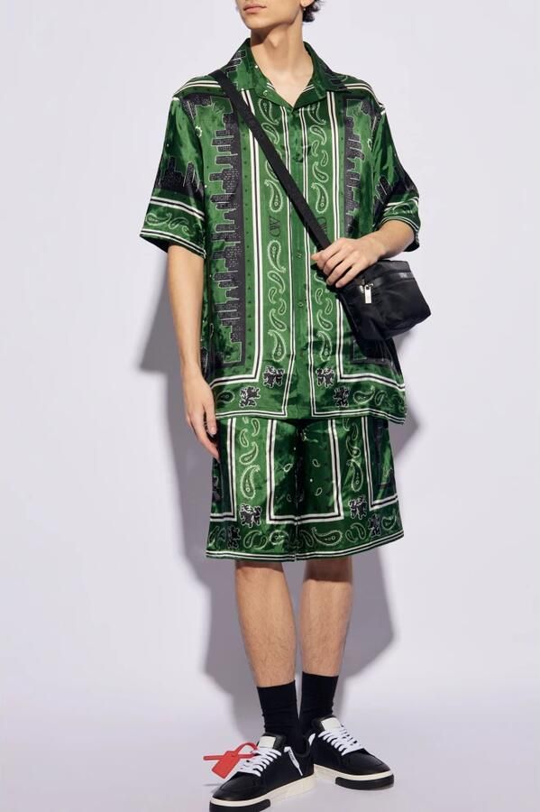 Off White Bandana Print Grafisch Shirt Multicolor Heren - Foto 3