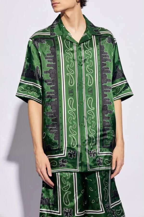 Off White Bandana Print Grafisch Shirt Multicolor Heren - Foto 4