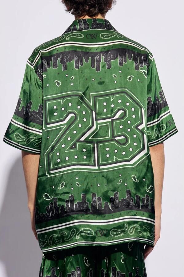 Off White Bandana Print Grafisch Shirt Multicolor Heren - Foto 5