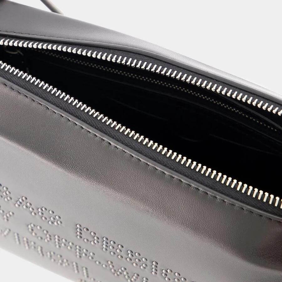 Off-White Shoppers Block Pouch Hobo Bag Black White Leather in zwart - Foto 2