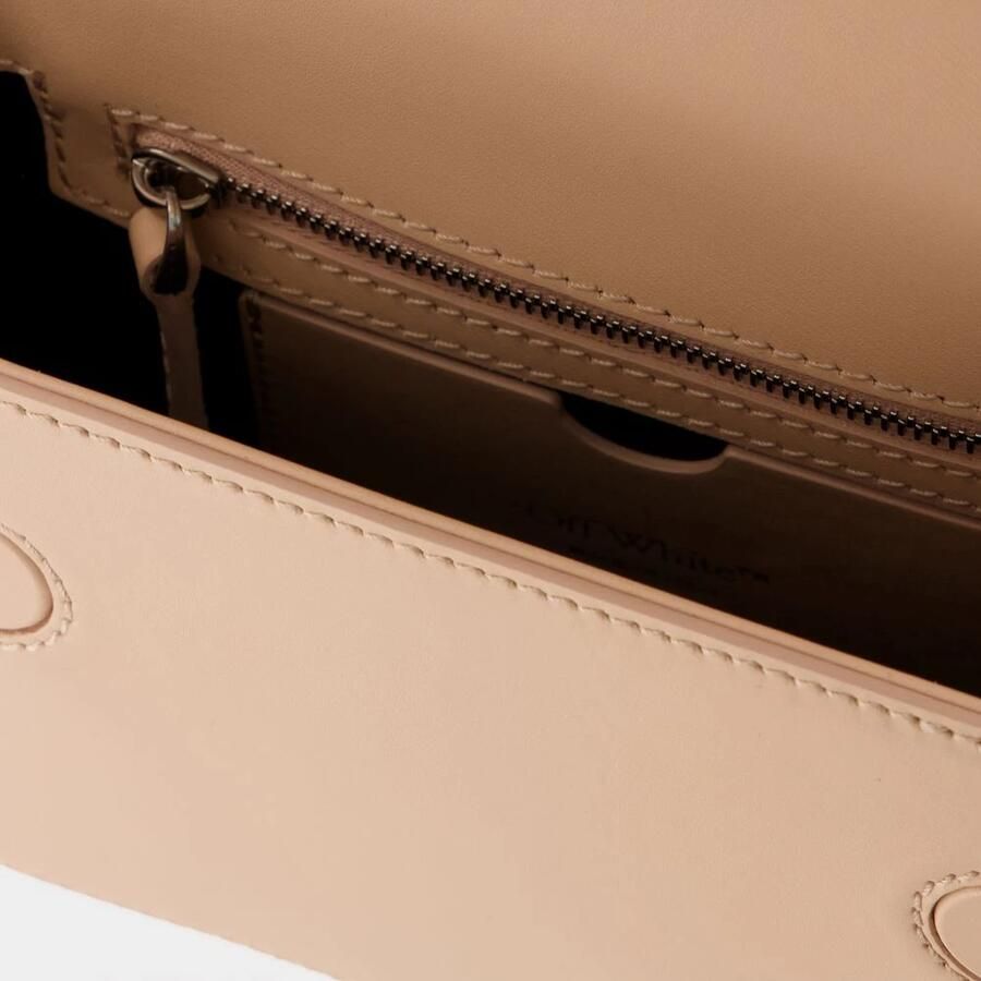 Off-White Hobo bags Plain Binder S Crossbody Peach Orange Leather in oranje - Foto 2