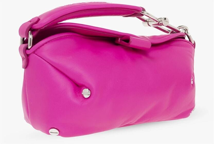 Off-White Hobo bags San Diego S Crossbody Fuchsia Leather in roze - Foto 6
