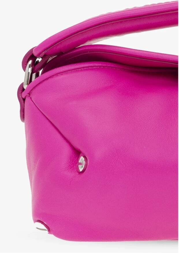 Off-White Hobo bags San Diego S Crossbody Fuchsia Leather in roze - Foto 4