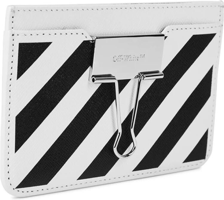 Off White Logo Leren Kaarthouder Italië White Dames - Foto 2
