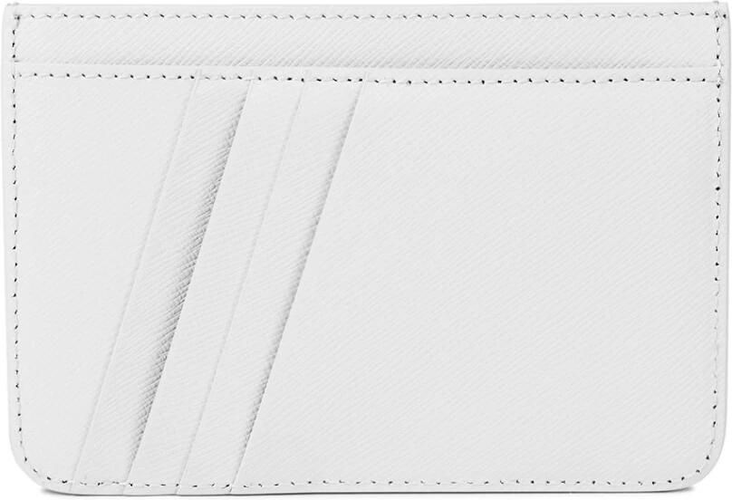Off White Logo Leren Kaarthouder Italië White Dames - Foto 3
