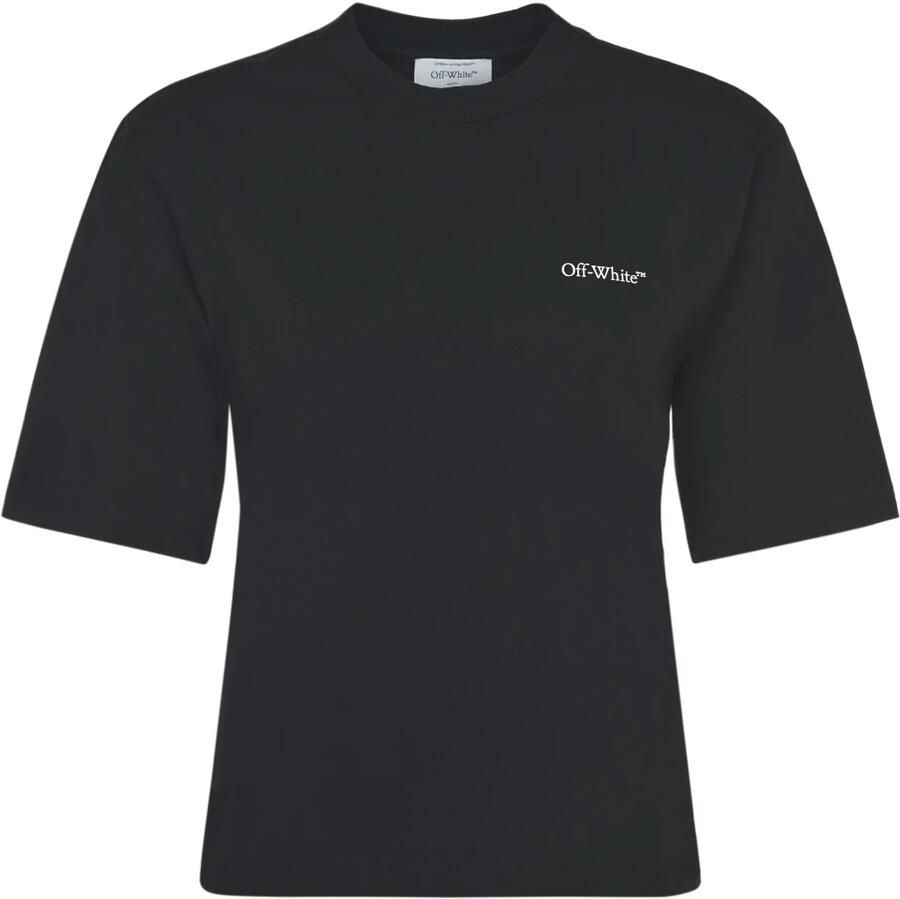 Off White Zwarte Arrows Bloemenprint T-shirt Black Dames - Foto 2