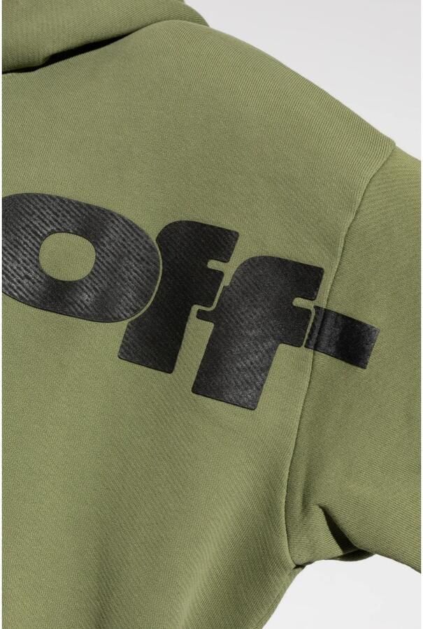Off White Sweatshirt met logo Green Heren - Foto 2