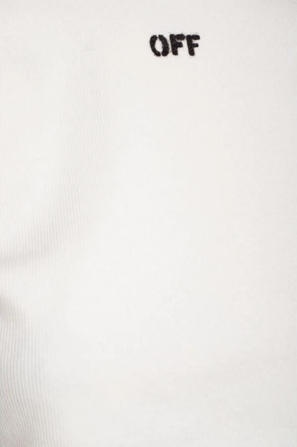Off White Ivoor stretch katoen t-shirt White Dames - Foto 4