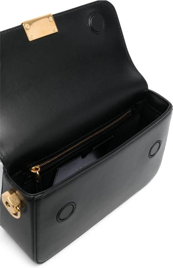 Off White Zwarte Leren Binder Clip Crossbody Tas Black Dames - Foto 8