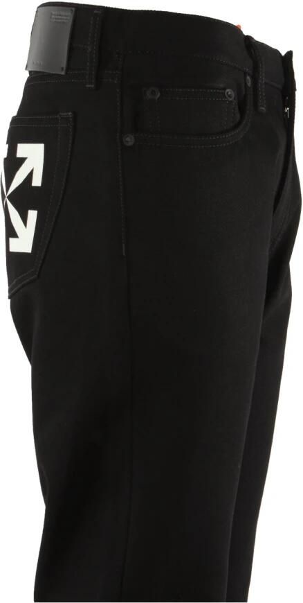 Off White Zwarte Slim Jeans met Single Arrow Black Heren - Foto 2
