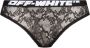 Off-White Slip met logoband Zwart - Thumbnail 1