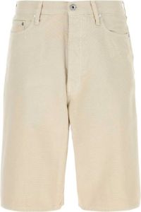 Off White Sand Cotton Bermuda shorts Beige Heren