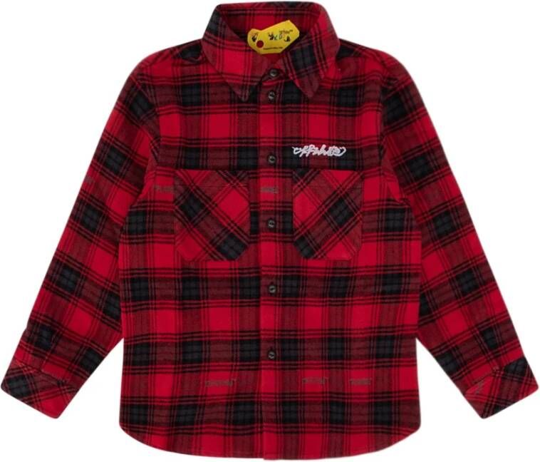 Off White Shirts Rood Heren