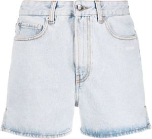 Off White Shorts Clear Blue Blauw Dames