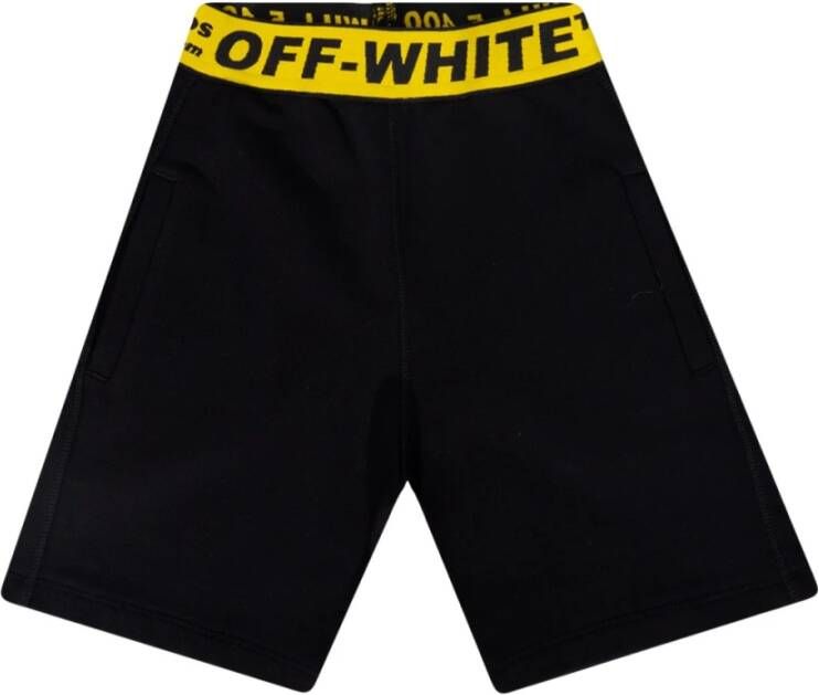 Off-White Kids Shorts met logoband Zwart - Foto 7