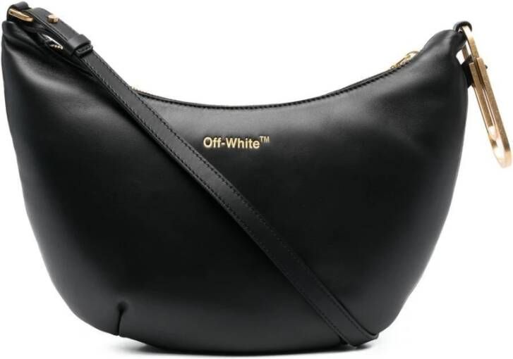 Off-White Shoppers Paperclip Hobo 28 in zwart