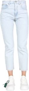 Off White Slim-fit Jeans Blauw Dames