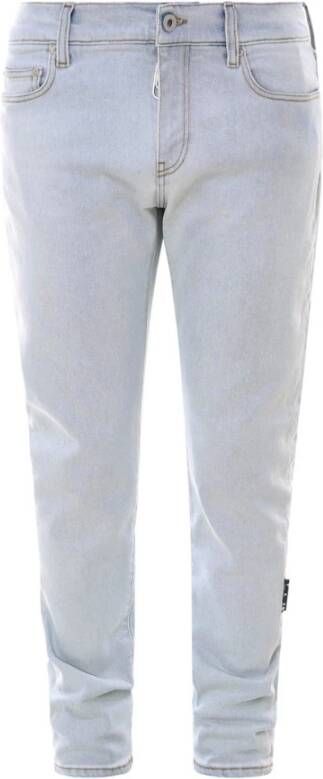 Off White Slim-fit Jeans Blauw Heren