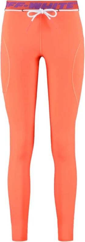 Off White Slim-fit Trousers Rood Dames