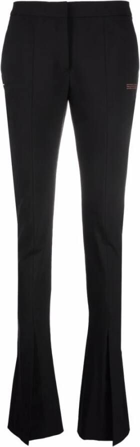 Off White Slim-fit Trousers Zwart Dames
