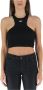 Off-White Cropped top Zwart - Thumbnail 1