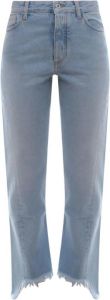 Off White Straight Jeans Blauw Dames