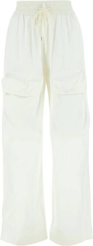 Off White Straight Trousers White Dames