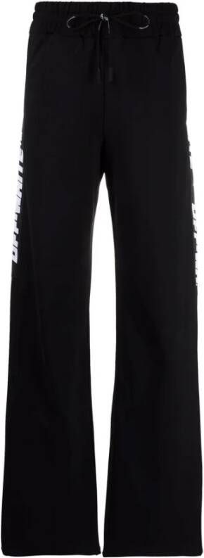 Off White Straight Trousers Zwart Dames