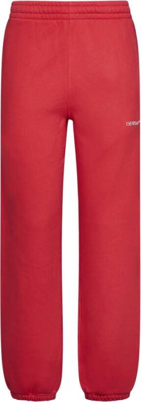 Off White Sweatpants Rood Dames