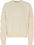 Off White Ivoor stretch cotton blend oversized trui Wit Heren - Thumbnail 1