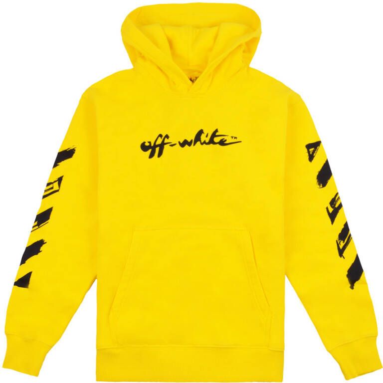 Off White Sweatshirts Geel Unisex