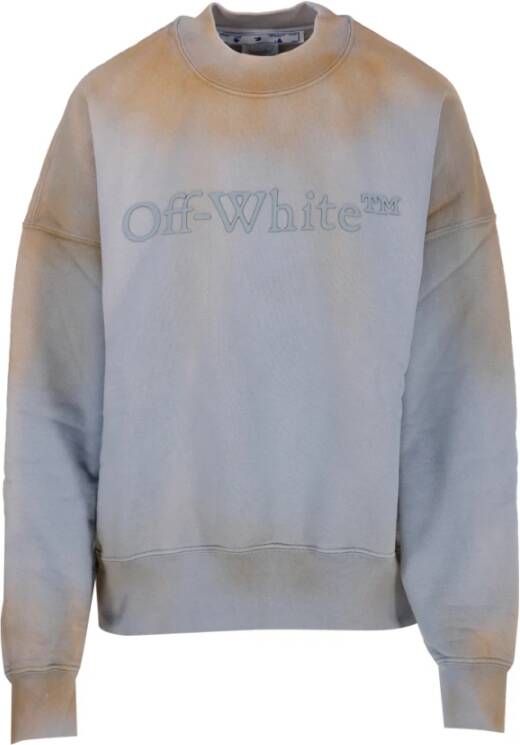 Off-White Gerafelde sweater Grijs - Foto 1