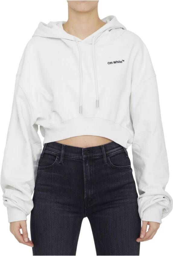 Off White Sweatshirts White Dames