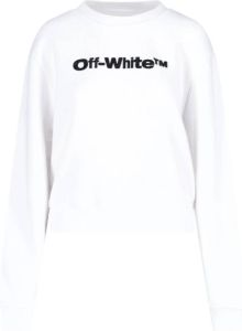 Off White Sweatshirts Wit Dames