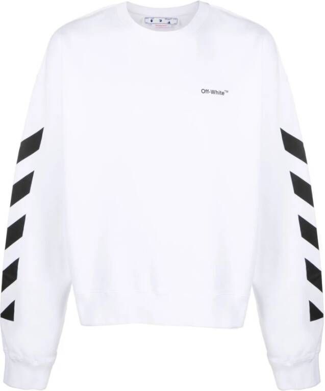Off White Sweatshirts Wit Heren