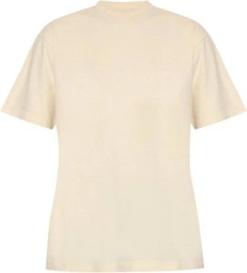 Off White T-shirt with logo Beige Dames