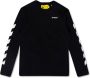 Off White T-shirt with long sleeves Zwart - Thumbnail 2