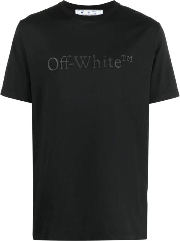 Off White T-shirt Zwart Heren
