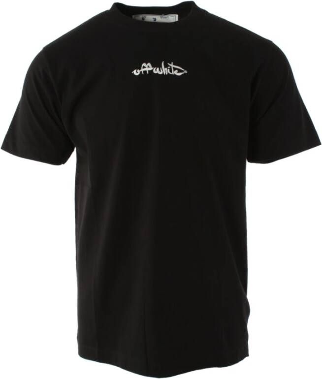 Off White T-Shirts Black Heren