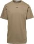 Off White Beige T-shirts en Polos met Zwarte OFF Script Beige Heren - Thumbnail 1