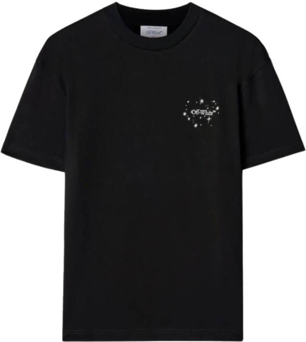 Off White Bling Star Arrow Casual Tee Black Dames