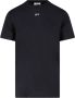 Off White Zwarte Slim Fit Katoenen T-shirt met Pijl Detail Black Heren - Thumbnail 1